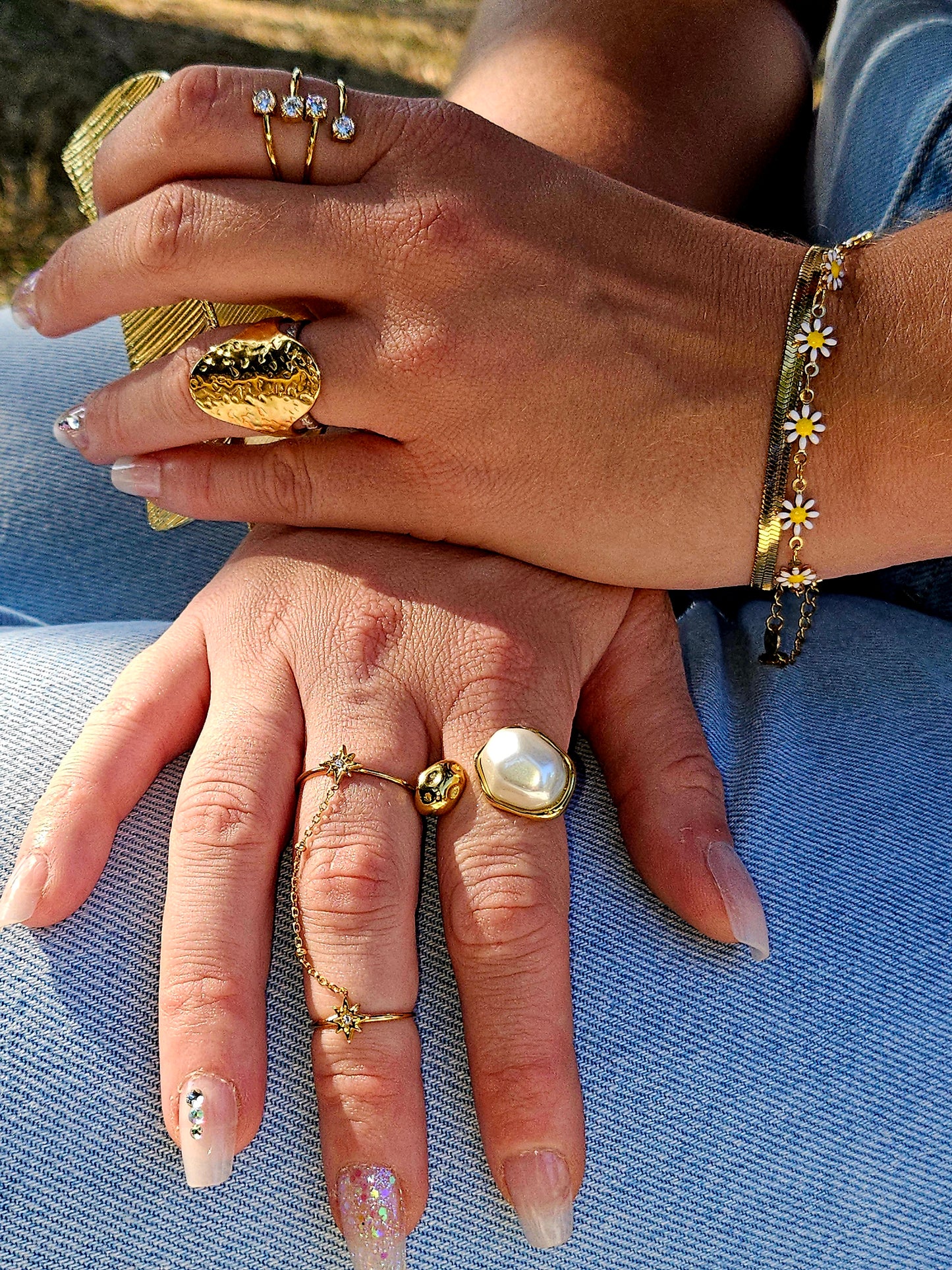 💖 Bracelet Marguerite 🌼