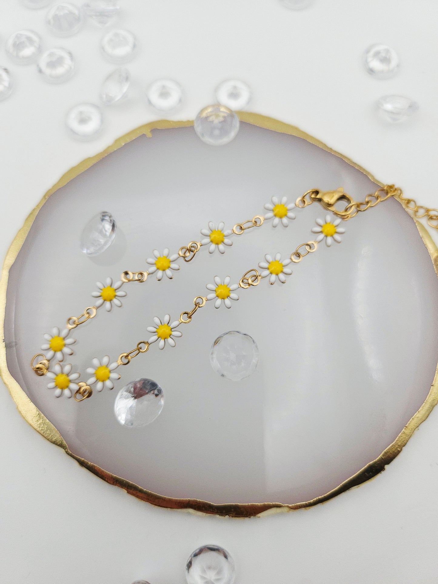 💖 Bracelet Marguerite 🌼