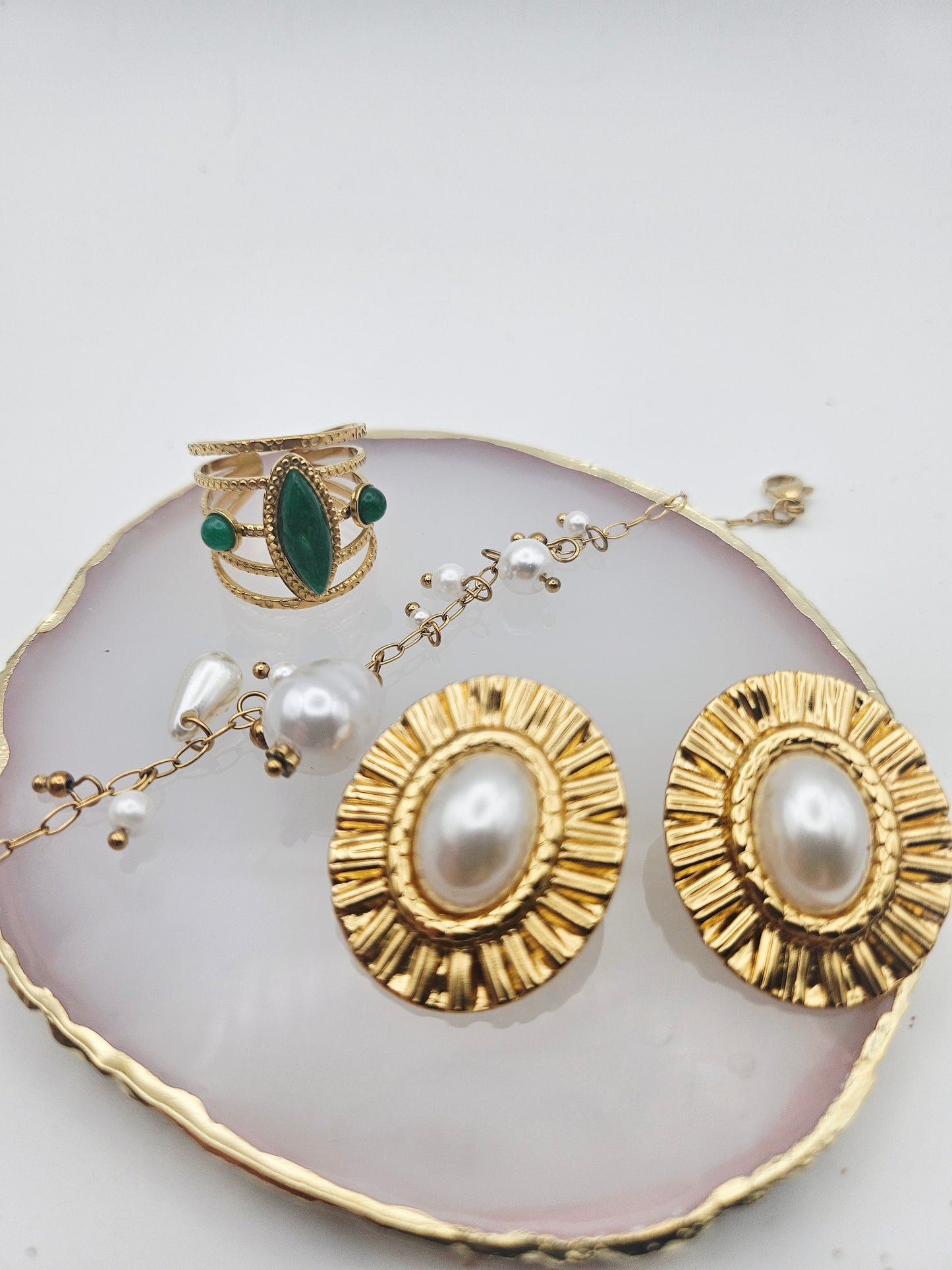 💚 Bague Séléné Verte 🌿