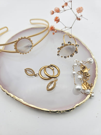 🌙 Bague Séléné Nacrée 🤍