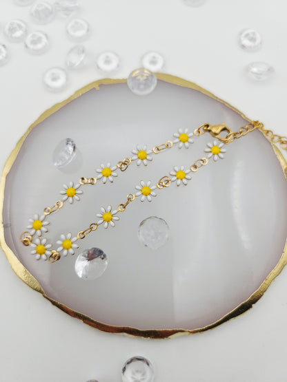 💖 Bracelet Marguerite 🌼