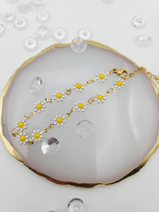 💖 Bracelet Marguerite 🌼
